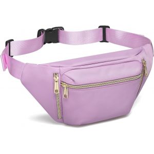 SJZG-Sac Banane Pour Homme Et Femme, Sac Banane Antivol Imperm&eacute;able Pour La Course &Agrave; Pied, Violet, 35Cm X 17Cm X 6.5Cm - Neuf