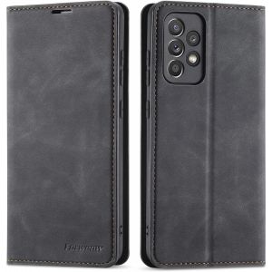 SJZG-Coque Pour Samsung Galaxy A72 5G, Housse En Cuir Premium Pu Portefeuille Etui, [Fentes Pour Cartes] [Fermoir Magn&eacute;tique] [Stand Fonction] Flip Coque Pour Samsung Galaxy A72 5G - Noir - Neuf