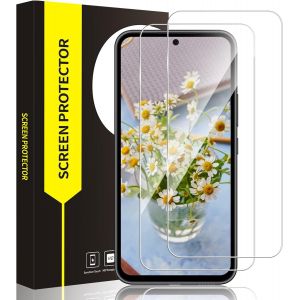 Kal-Lot De 2 Films De Protection D'écran En Verre Blindé Pour Samsung Galaxy A54/S23 Fe 5g, Dureté 9h, Toucher Sensible, Couverture 2,5d, 0 Poussière Et Bulles, Anti-Huile, 0,33 Mm Ultra Hd A54 - Neuf