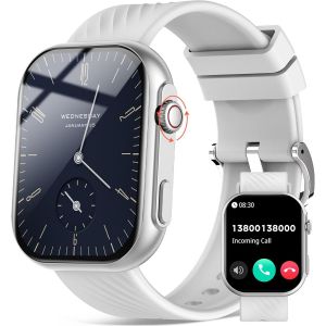 Kal-Montre Connectée Femme Homme -2.01"" Smartwatch Avec Bouton D'encodeur, Montre Sport Avec 123 Modes Sportif,Cardiofrequencemetre/Spo2/Sommeil, Étanche Ip68 Montre Intelligente Pour Android Ios - Neuf