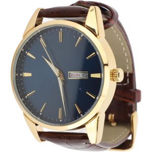 Montre &Agrave; Quartz &Agrave; Aiguilles Lumineuses Pour Homme,Affichage De La Date,&Eacute;tanche Jusqu'&agrave; 30 M,Montre-Bracelet Professionnelle Avec Bo&icirc;tier En M&eacute;tal Minimaliste,Bracelet En Cuir.[J837] - Neuf