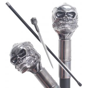 Canne Epee Death Canne Tete de Mort Canne de Marche D&eacute;coration - Neuf