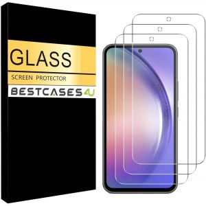 SJZG-Lot De 3 Films De Protection D'&Eacute;cran Pour Samsung Galaxy A34 5G En Verre Tremp&eacute; 9H, Anti-Rayures, Compatible Avec Les Coques - Neuf