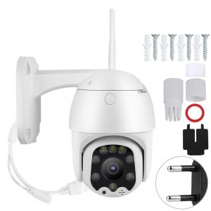 Camera de securite exterieure etanche 1080p, couleur, Wi-Fi, vision nocturne infrarouge (UE) - Neuf