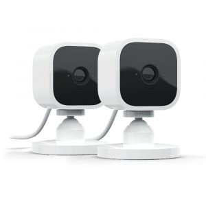 meimie-Mini | Caméra D'Intérieur Connectée Compacte À Brancher | Vidéo Hd 1080P,Vision Nocturne,Détection De Mouvements,Audio Bidirectionnel,Config. Facile,Fonctionne Avec Alexa | 2 Caméras,Blanc - Neuf