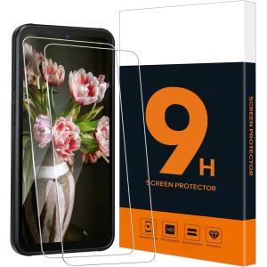 CAUC-Lot de 2 films de protection d'&eacute;cran en verre blind&eacute; pour Samsung Xcover 6 Pro 5G, duret&eacute; 9H, toucher sensible, bord 2,5D, verre de protection sans bulles, haute d&eacute;finition pour Samsung - Neuf