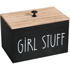 Bo&icirc;te de Rangement Organiseur de Produits F&eacute;minins Support pour Serviettes Hygi&eacute;niques Couvercle Pratique D&eacute;coratifs pour Salle Bain - Neuf