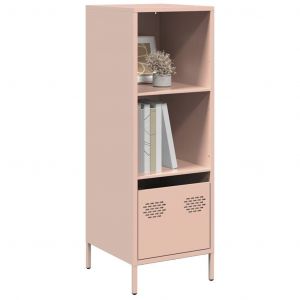 Vidaxl Buffet Haut Rose 35x39x103,5 Cm Acier - Neuf