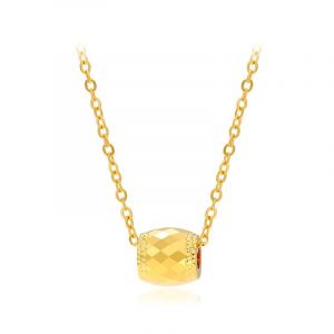 Collier Meilleur Pendentif Cylindre À Maille Losange Miroir Pour Femmes - Neuf