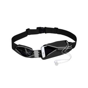 Sac banane r&eacute;fl&eacute;chissant pour homme et femme - &Eacute;tanche, r&eacute;glable, rangement s&eacute;curis&eacute; avec acc&egrave;s pour &eacute;couteurs pour un style de vie actif - Neuf