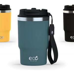 Evergreen - Gobelet Isotherme | Tasse Café À Emporter | Couvercle Antifuite | Sans Bpa | Acier Inox. | Thermo Café Voyage | Tasse Isotherme Bureau Sport | Mug Thermique (Jaune Ipa, 360 Ml) - Neuf