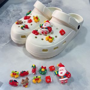 20 Santa Chaussure De Fleurs, Mignon Bouchent Sandales, Pvc, Diy Accessoire, Bir - Neuf