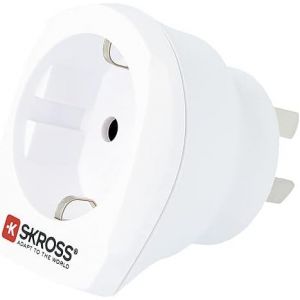 JGD-| 1.500209-E | Europe vers Australie | Adaptateur de Voyage Prise Australienne vers Schuko - Tension et puissance : 100 V &iquest; 1000 W / 250 V &iquest; 2500 W. Protection contre les chocs &eacute;lectriques - Neuf