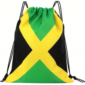 acdsgd-Sac &agrave; cordon drapeau de la Jama&iuml;que - Sac de gym l&eacute;ger - Sac de sport - Sac de voyage et de plage - 33 cm x 42 cm, beige, M, beige, M - Neuf
