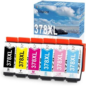 378XL Cartouches d'encre Compatible Epson 378 XL pour Expression Photo XP-8500 XP-8600 XP-8505 XP-8605 XP-8700 XP-8000 XP-8005 XP8500 XP8600 XP8505 XP8605 XP8700 XP8000 XP8005 - Neuf