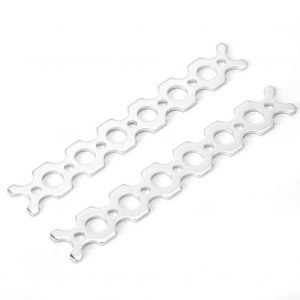 Lot de 2 tringles plates en aluminium a 7 trous pour accessoires de robot Tetrixrobotics - Neuf