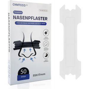 Kalanka-Ecarteur Nasal Transparent, 50 Bandelettes Nasales Premium Pour Faire De L'exercice, Soulager La Congestion Nasale Et Am&eacute;liorer La Qualit&eacute; Du Sommeil, Respirez Plus Facilement (55 * 16mm) - Neuf