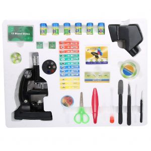 Microscope Biologique Pour Enfants Et Etudiants, Zoom 1200x, Avec Projecteur Ptl-1200 - Neuf
