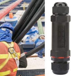Connecteur etanche IP68 pour cables electriques 3/5 broches, boites de jonction ignifuges scellees (5 broches) - Neuf