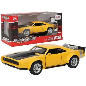 VB32403 1:32 Highly Simulation Electric Car Model Toy for Children with Light Sound (Yellow) - Neuf
