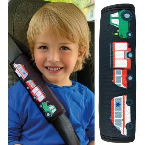 Ershi-1x Protège-Ceintures, Voiture, Motif Voiture De Pompier, Tracteur, Ambulance - Pour Enfants Garçon, Garçons, Ceinture De Séc[5 - Neuf
