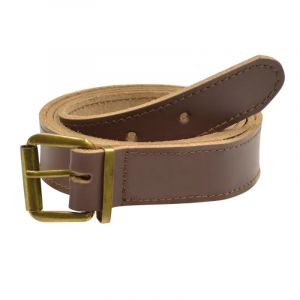 Ceinture En Cuir Marron 110cm - Neuf