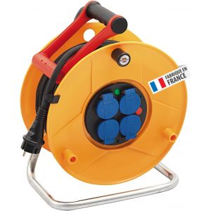 VornixorSarlshop-Enrouleur de c&acirc;ble Standard Pro 25m (IP44, Cablepilot), Fabrication Fran&ccedil;aise 1206941 Jaune/Noir - Neuf