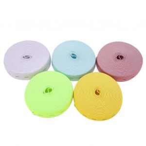 Lot De 5 Rouleaux De Bande Elastique Avec Boutonniere, Largeur De 2 Cm, Longueur Reglable, Decoupable, Empeche La Deformation, Cordon Elastique Pour La Couture De Pantalons - Neuf