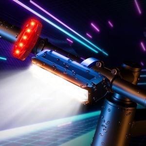 Bicycle Front And Rear Lights,Lumiere Velo Led,Lumière Velo Avant Et Arrière Usb Rechargeable,Ipx5 Ultralégère Aluminium Lampe Velo Led Puissantes - Neuf