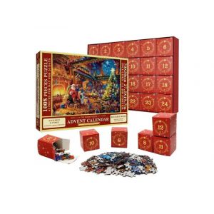 Puzzles du calendrier de l'Avent de No&euml;l pour le compte &agrave; rebours de 24 jours jusqu'&agrave; No&euml;l - Neuf