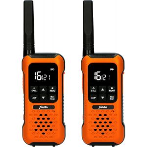 Fr300 Walkie Talkie Pour Enfants - &Eacute;quipement Radio,Port&eacute;e De 10 Km - Walky Talky Avec Canaux Ipx4-16 - Fonction Vox 2,5 Mm - Orange - Neuf