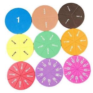 3x 51x Cercle Factions Tuiles Jeu De Puzzle Pour Enfants Jouets &Eacute;ducatifs 3 Ans Et Plus - Neuf