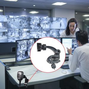 Walkie Talkie Radio Clip In Car Mount Holder Portable Microphone/Mobile Speaker,CB Mount for Motorola Kenwood Midland CB Ham Two Way Radio Clip - Neuf