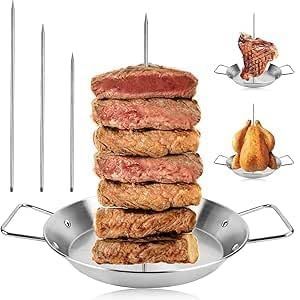 Ulteronixshop-Piquet &Agrave; Kebab Vertical Avec 3 Tailles De Pics En Acier Inoxydable - Neuf