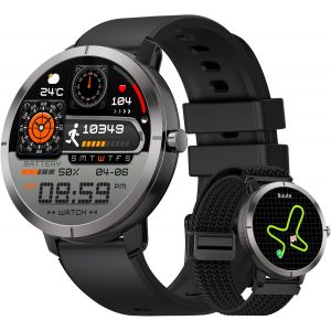 Ulteronixshop-Montre Connect&eacute;e Homme Femme Avec Gps,10 Jours Batterie,1,35'' Amoled &Eacute;cran/Aluminium Bo&icirc;tier/5atm,170+ Modes Sportifs,Fitness Tracker Avec Fr&eacute;quence Cardiaque,Suivi De Sommeil,Pour Ios - Neuf