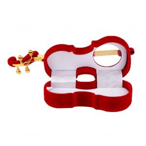 Coffret Cadeau En Flanelle Pour Collier, Bague, Boucle D'oreille, Medaillon, Etui De Rangement Pour Bijoux (Rouge) - Neuf
