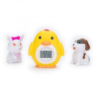 Lot De 3, Thermomètre De Bain Électronique Pour Poussin, Thermomètre De Bain Pour Bébé En Forme De Poussin, Jouets De Bain Pour Bébé Poussin, Adapté Dès La Naissance - Neuf