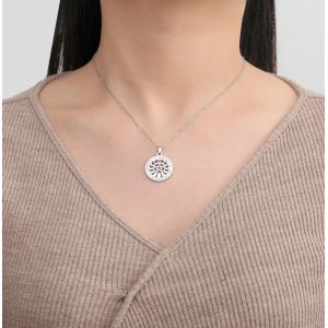 Collier De Phase De Lune Pour Les Femmes Pentagramme Pendentif Pentacle Triple Déesse Soleil Croissant Lune Pleine Lune Charme Bijoux Païens Cadeau Wiccan - Neuf