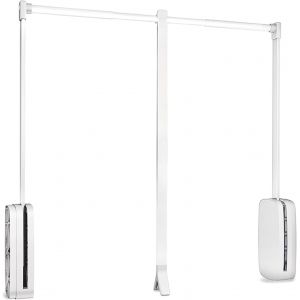 SUBZONAL-Penderie rabattable pour armoire Sling, 830-1150mm, Plastique blanc, Acier et Plastique. - Neuf