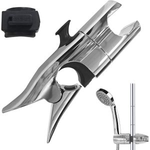 KALANKA-Support de pommeau de douche sans per&ccedil;age, support universel rotatif &agrave; 360&deg; pour pommeau de douche et douchette &agrave; main de 18 &agrave; 25 mm, support de pommeau de douche, support de douche - Neuf