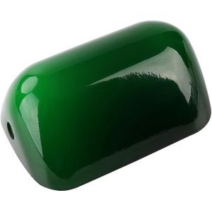 Abat-jour de remplacement en verre pour lampe de banquier pour lampes de rechange de bureau (vert) - Neuf
