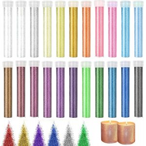 MEVRONISSHOP-22 Couleur Paillettes Pas de Grumeaux, Paillettes Loisirs Creatifs Bouteille Transparente, Sequins pour R&eacute;sine &Eacute;poxy D&eacute;coration de Coques T&eacute;l&eacute;phone Beaut&eacute; Nail Art Loisirs Cr&eacute;atifs - Neuf