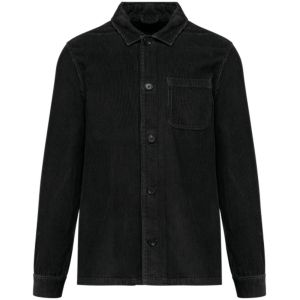 Veste &Eacute;coresponsable En Velours C&ocirc;tel&eacute; - Homme - Pat603 - Noir Washed - Neuf