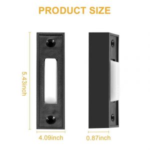 2pcs Interrupteur universel d'ouvre-porte de garage 41A4166 Bouton-poussoir éclairé finition noire avec centre blanc-ZZY - Neuf
