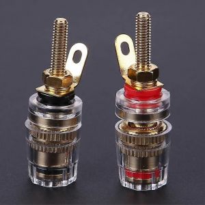 2pcs / Set Haut-parleur Borne Borne Borne 4mm Fiches Bananes Prise En Laiton Haut-parleur Amplificateur Bornes Bornes Haut-parleurs Haut-parleurs - Neuf