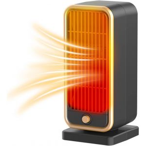 Petit radiateur &eacute;lectrique &agrave; &eacute;conomie d'&eacute;nergie avec thermostat Chauffage soufflant en c&eacute;ramique Silencieux 500 W Petit radiateur &eacute;lectrique convecteur pour salon, chambre [Classe &eacute;nerg&eacute;tique A++] - Neuf