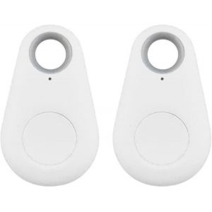 VornixorSarlshop-2x Smart Tracker Key Finder Localisateur Bluetooth Sans Fil Anti Perte Alarme Capteur Dispositif T&eacute;l&eacute;commande pour Enfant Localisation T&eacute;l&eacute;phone Portefeuilles Bagages Article Finder, - Neuf