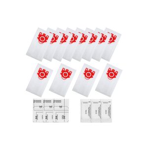 Lot de 12 sacs pour aspirateur compatibles avec Miele FJM, filtres inclus. - Neuf