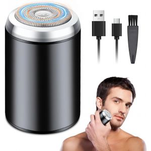 NSIECD-Rasoir Electriques Hommes, Mini Rasoir &eacute;lectrique pour Homme, Portable Easy Trim Rasoir Wet Dry IPX7 &Eacute;tanche Rasoirs Intime Homme, 2 en 1 Sans Fil, Pour La Maison, Voyage, Bureau - Neuf