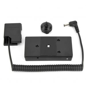 Adaptateur de coupleur de batterie factice F970 pour batterie d'appareil photo EN-EL14 avec cable a ressort - Neuf